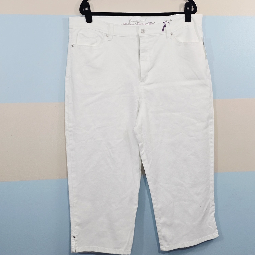 NWT Gloria Vanderbilt Plus Size Amanda Skimmer Capris - Picture 4 of 9